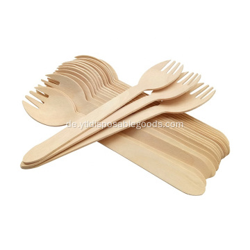 Einwegbirkenbesteck Spork